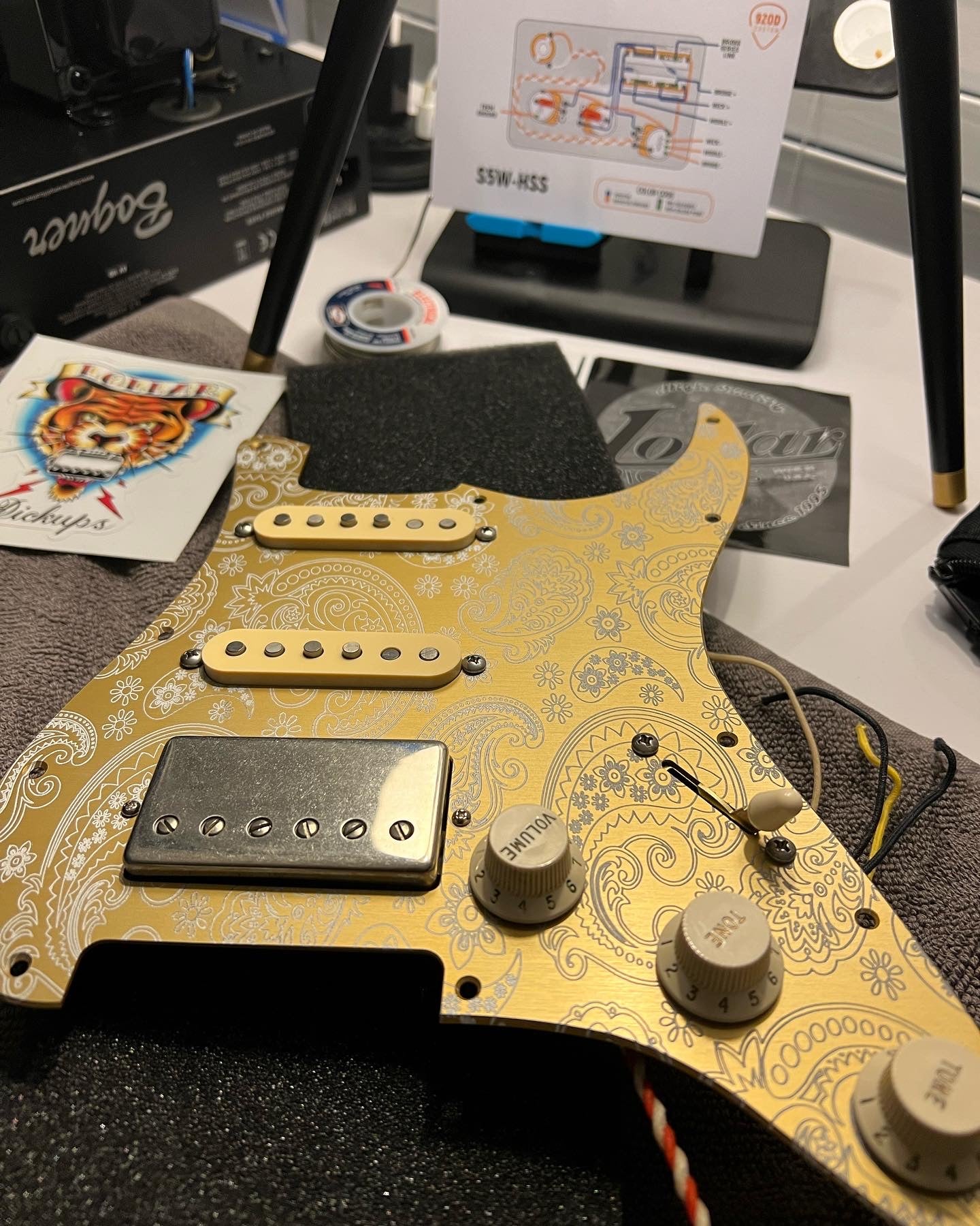 Lollar HSS Loaded Pickguard